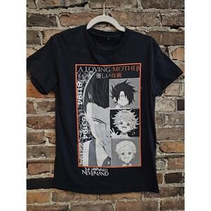 The Promised Neverland Shirt Mens Small Black A Loving Mother Anime Graphic Tee